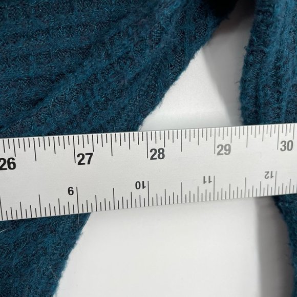 We the Free Cowl Neck Oversized Long Sleeve Sweater Women's Size Large Teal - Picture 9 of 9